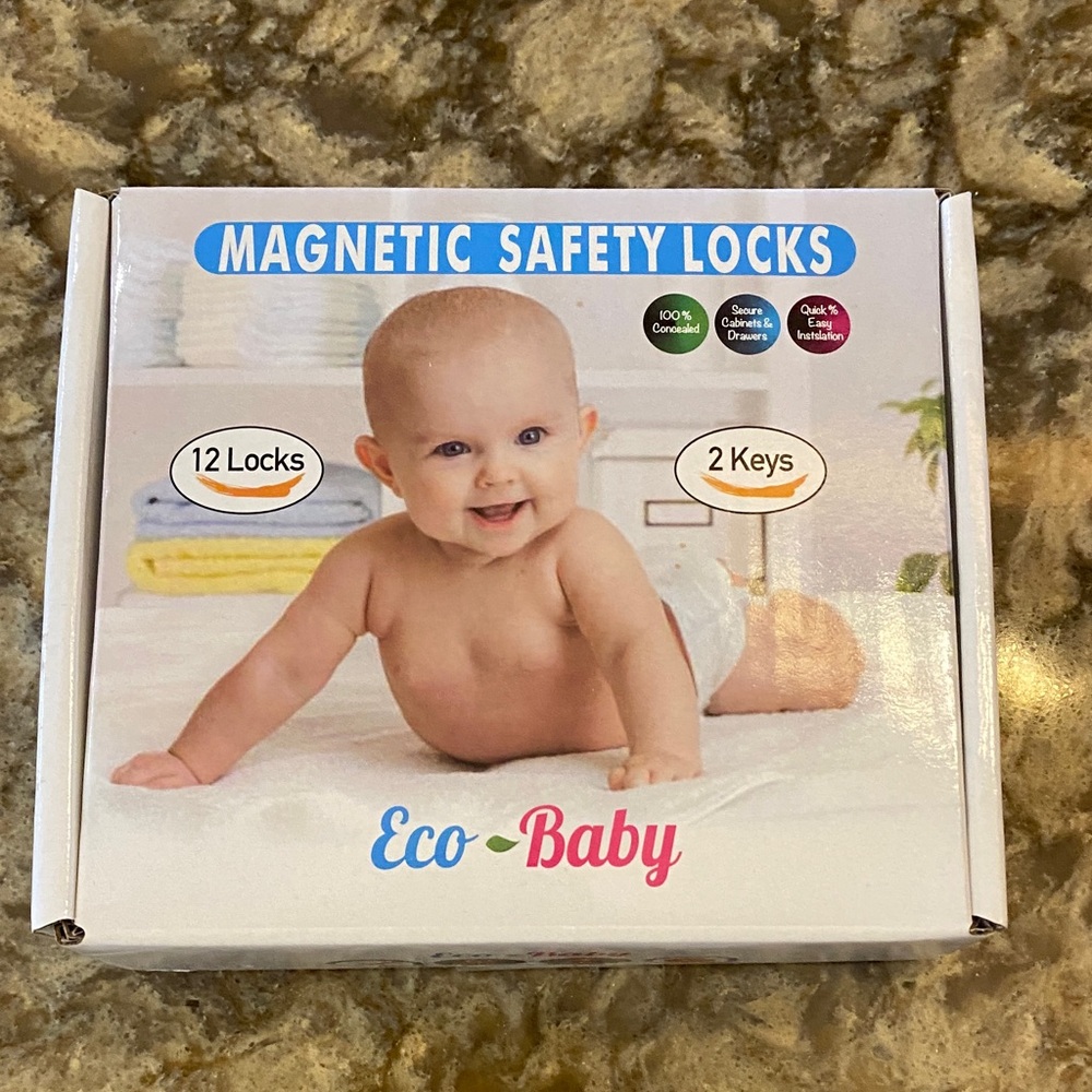 Magnetic Safety Locks - White
